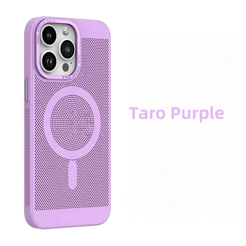 Cooling Mesh Heat Dissipation Magnetic Case for iPhone