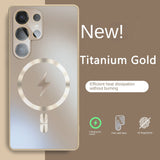 Ultra-thin AG Matte Magnetic MagsafeGlass Lens Case For Samsung