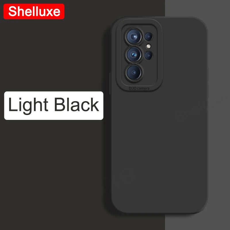Shelluxe Square Liquid Silicone Soft Silky Feel Case For Samsung