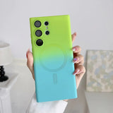 Comes With Lens Film Gradient Color Silicone Case For Samsung