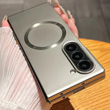 Plating Frosting MatteMagsafe Wireless Charge Case For Samsung