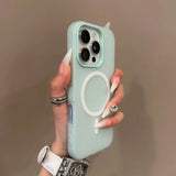 Luxury Candy Magsafe Wireless Charge Matte Phone Case For iPhone