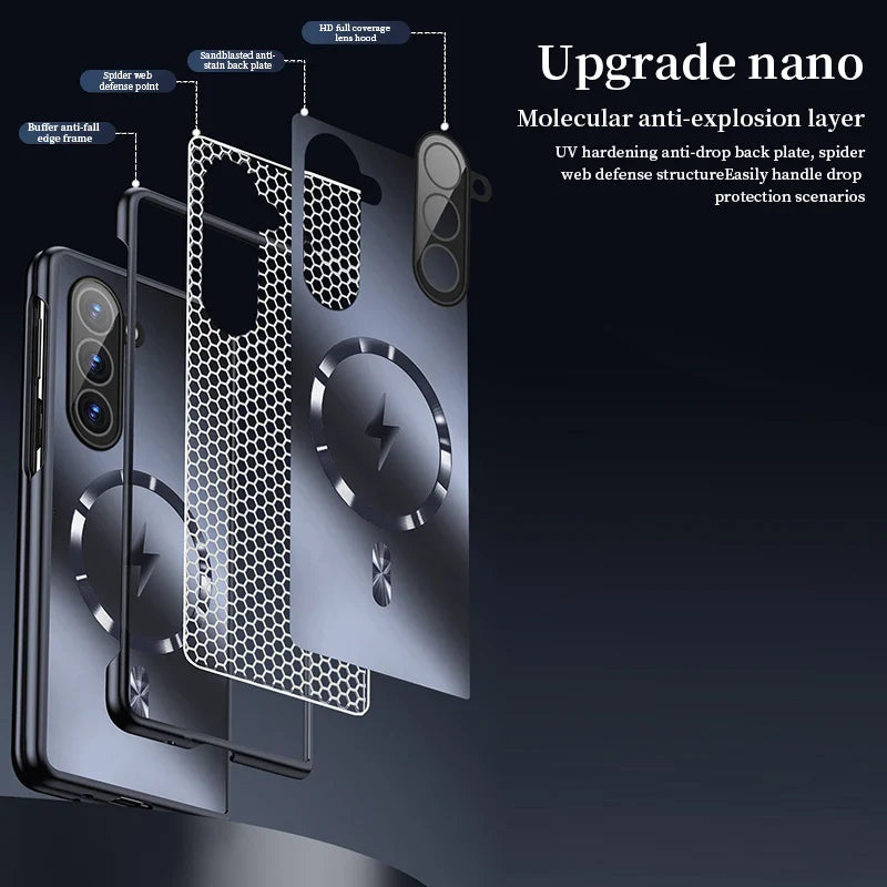 Magnetic Wireless Charging Case For Samsung