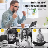 Military quality  Magnetic Rotated Ring Kickstand Case For iPhone
