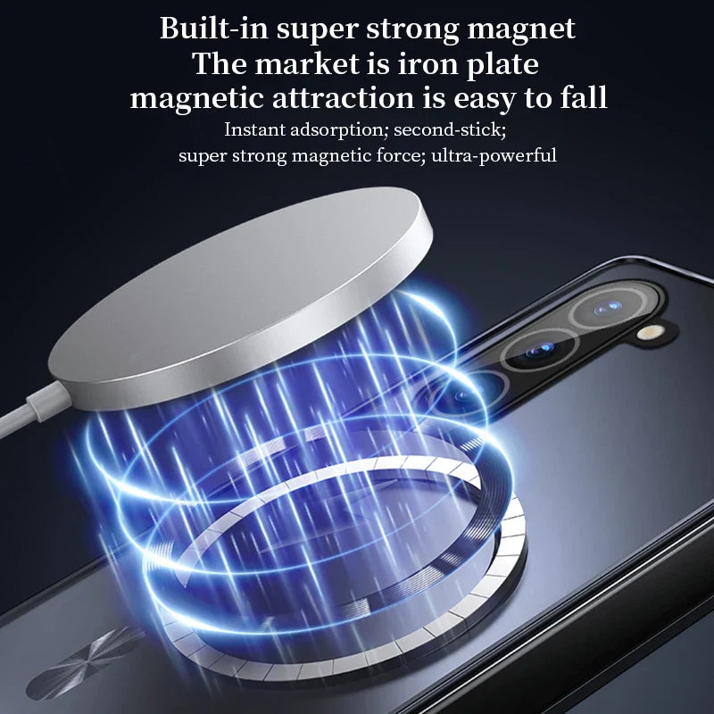 Magnetic Wireless Charging Case For Samsung
