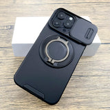 Camera Lens Slide Shockproof Armor Case For iPhone