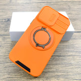 Camera Lens Slide Shockproof Armor Case For iPhone