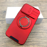 Camera Lens Slide Shockproof Armor Case For iPhone