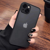 Luxury Silicone Bumper Clear Shockproof Armor Matte Case For iPhone