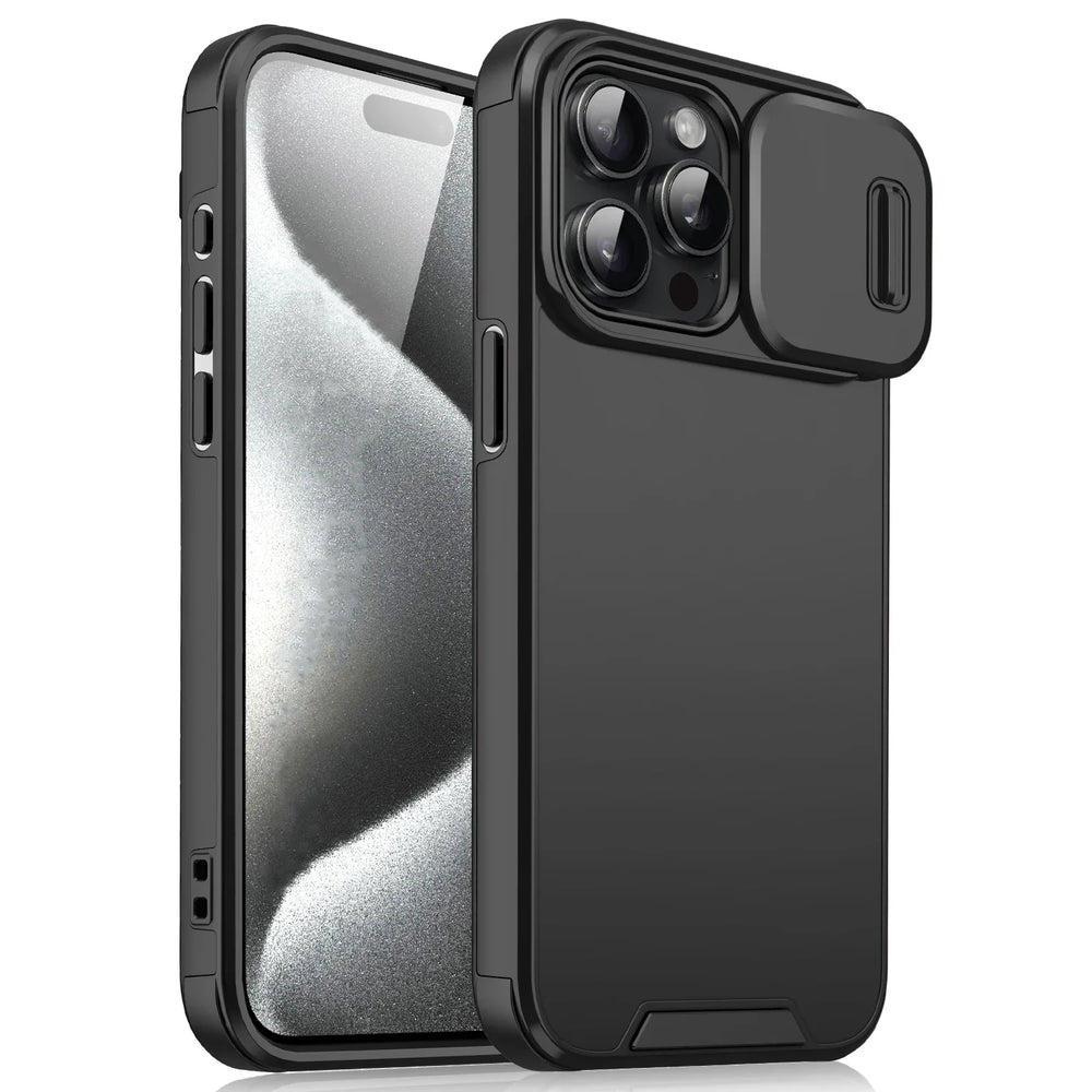 Slide Camera Shockproof Protective Case For iPhone