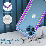 Durable Aluminium Frame Soft TPU Shockproof Case For iPhone