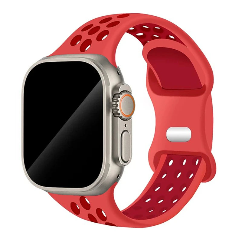 Sport Strap For Apple Watch Bands Silicone Bracelet IWatch Series Ultra 10 9 8 SE 7 3 Band