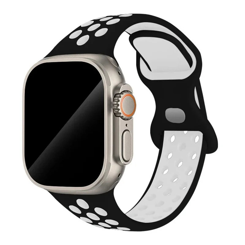 Sport Strap For Apple Watch Bands Silicone Bracelet IWatch Series Ultra 10 9 8 SE 7 3 Band