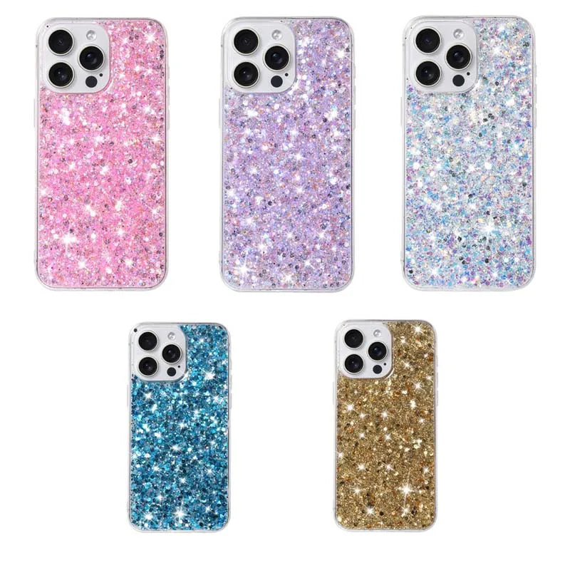 Starry Glitter Pink Sequin Phone Case For IPhone