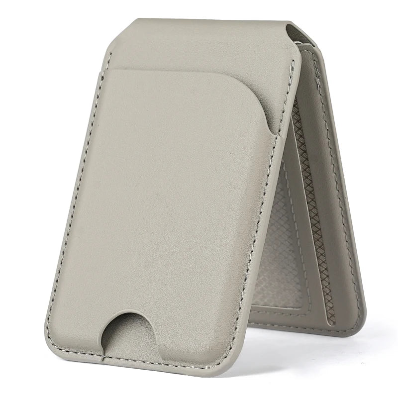 Wallet Leather Magnetic Wallet Card Holder for iPhone