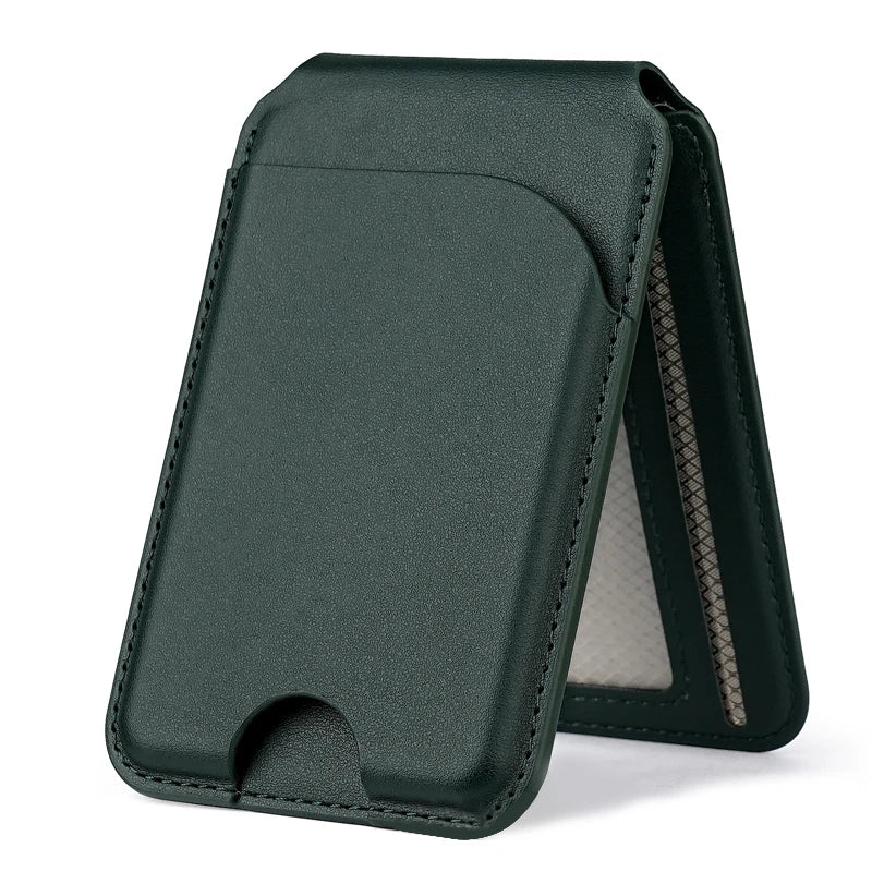 Wallet Leather Magnetic Wallet Card Holder for iPhone