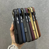 Trendy Leather Card Pocket Wallet Phone Case For iPhone