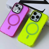 Trendy Neon Colorful Magnetic Case For iPhone