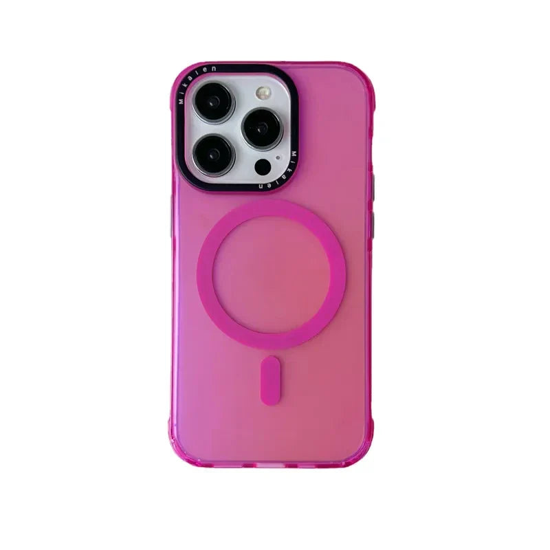 Trendy Neon Colorful Magnetic Case For iPhone