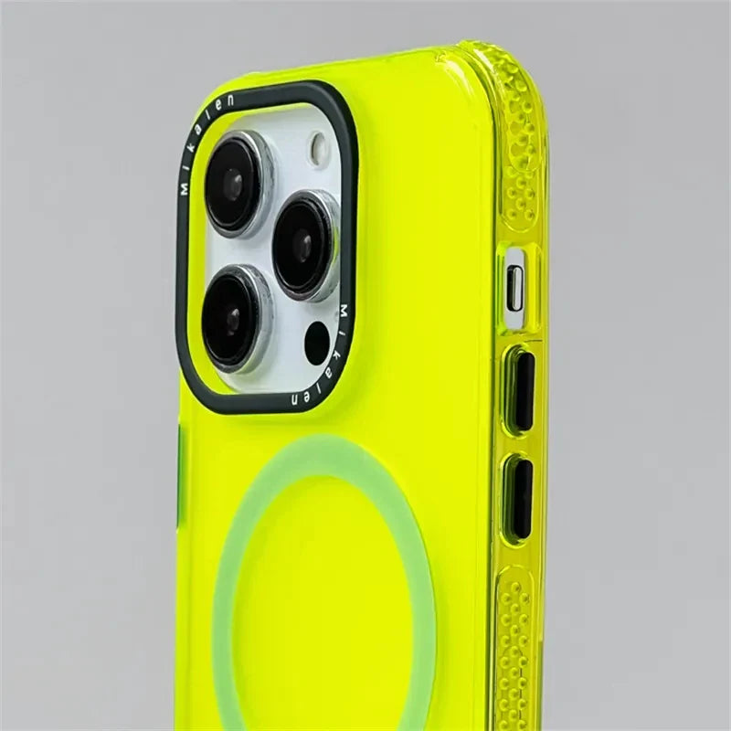 Trendy Neon Colorful Magnetic Case For iPhone