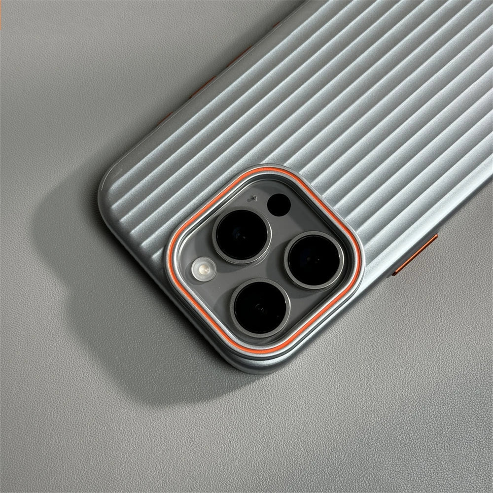 Ultra Thin Corrugated Matte Shockprof Case For iPhone