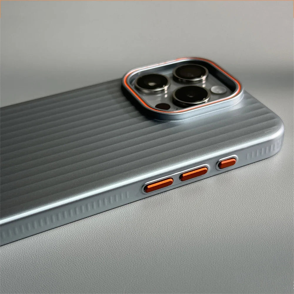 Ultra Thin Corrugated Matte Shockprof Case For iPhone