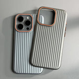 Ultra Thin Corrugated Matte Shockprof Case For iPhone