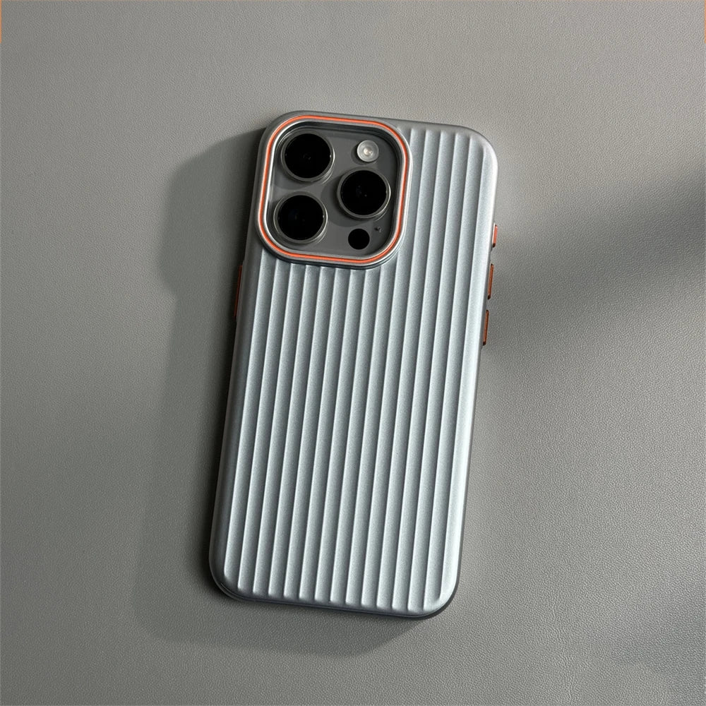 Ultra Thin Corrugated Matte Shockprof Case For iPhone