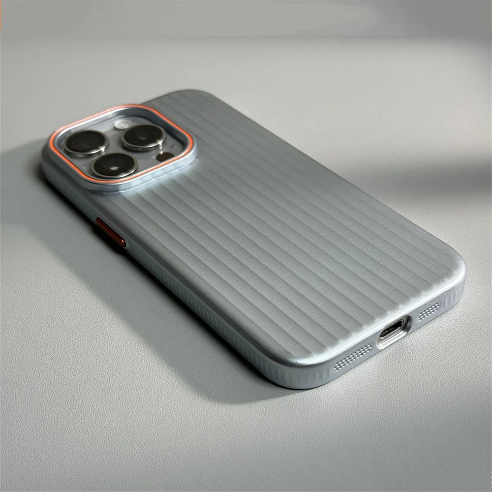 Ultra Thin Corrugated Matte Shockprof Case For iPhone