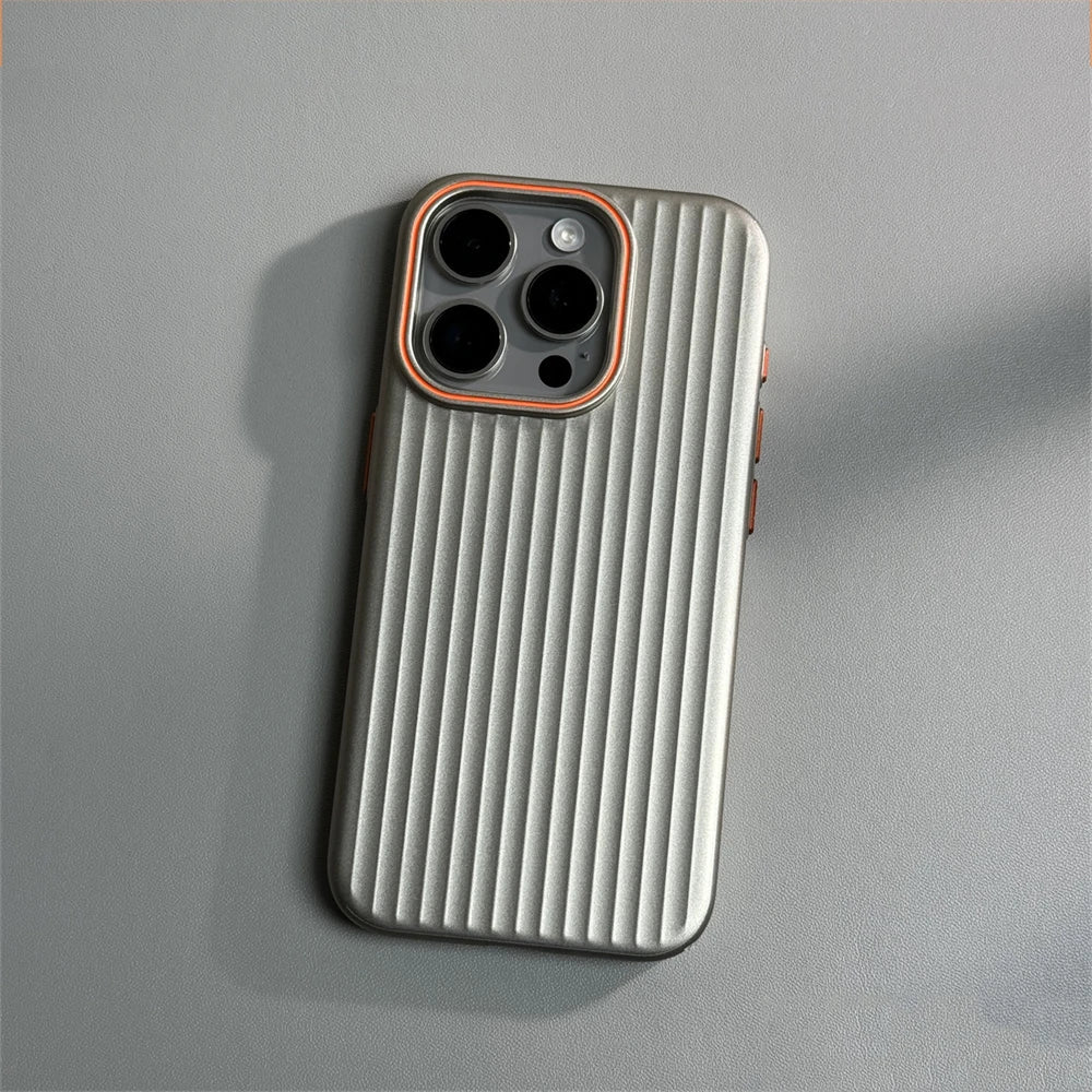 Ultra Thin Corrugated Matte Shockprof Case For iPhone