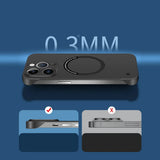 Ultra Thin Hard PC Magnetic Frameless Case For iPhone