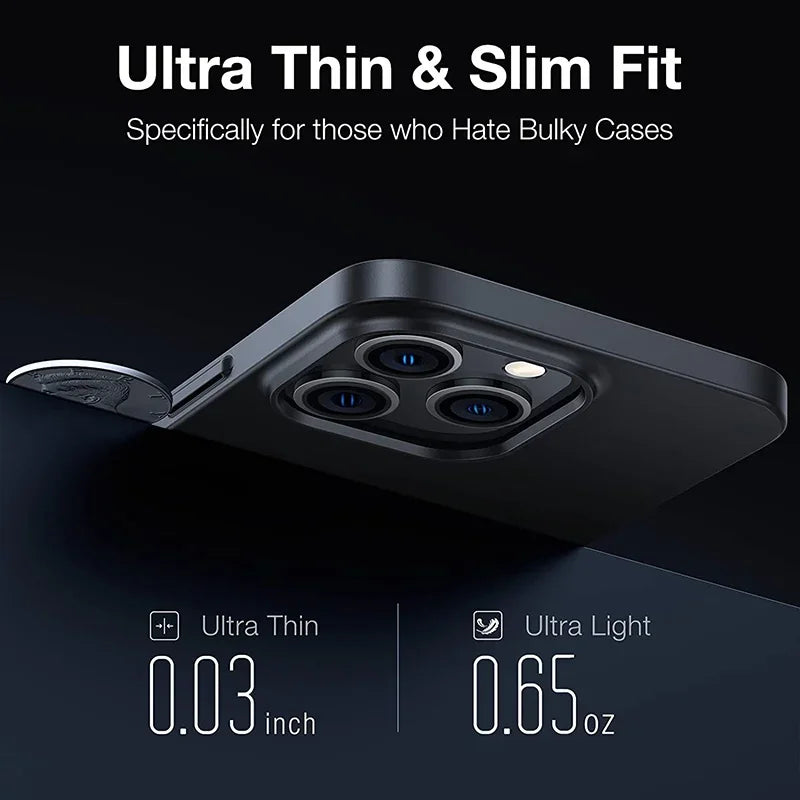 Ultra Thin Matte Back Hard Case For iPhone