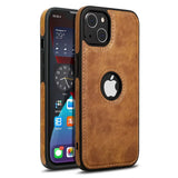 Ultra Thin Leather Shockproof Bumper Soft Business Case For iPhone