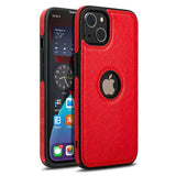 Ultra Thin Leather Shockproof Bumper Soft Business Case For iPhone