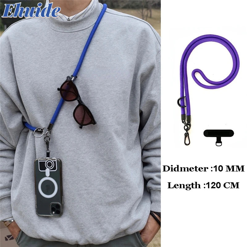 Universal Phone Crossbody Lanyard Anti-lost Adjustable Detachable Strap Cord