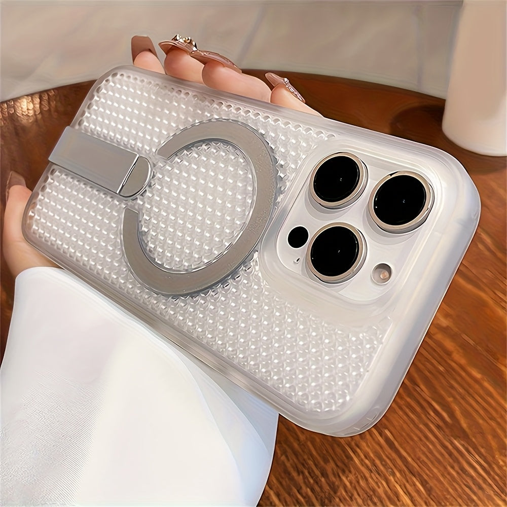 Electroplating Magsafe Magnetic Cooling Anti-fall case for iPhone