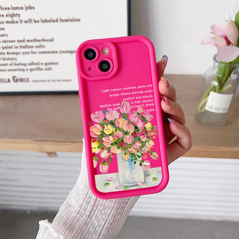 Colorful Flower Simple Creative Mobile Phone Case Suitable for Iphone