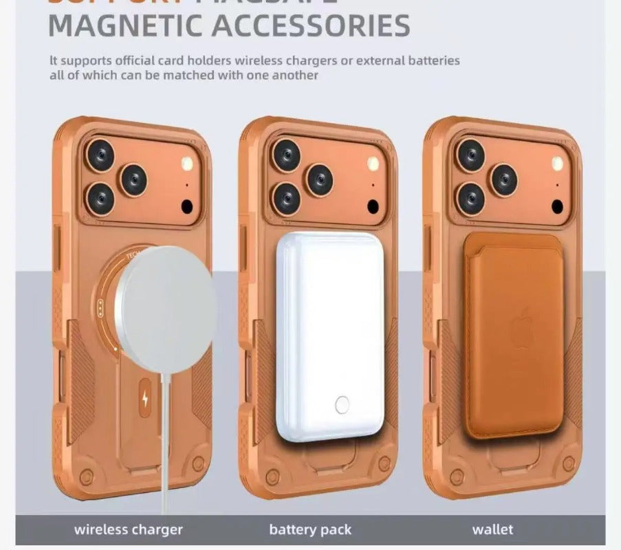Magsafe Stand Invisible  Wireless Charging Anti-fall Case For iPhone