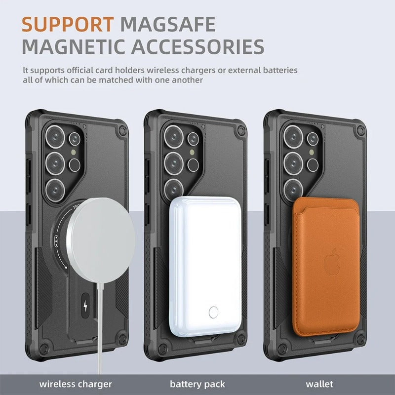 Magsafe Magnetic Crossbody Phone Stand Case for Samsung
