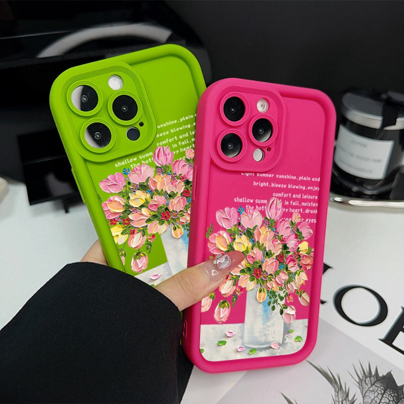 Colorful Flower Simple Creative Mobile Phone Case Suitable for Iphone