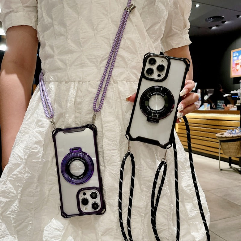 Traveler Magnetic Clip Crossbody Phone Case for IPhone