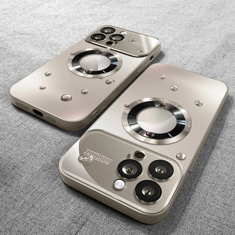 Camera Glass Film Magnetic Magsafe Case for iPhone
