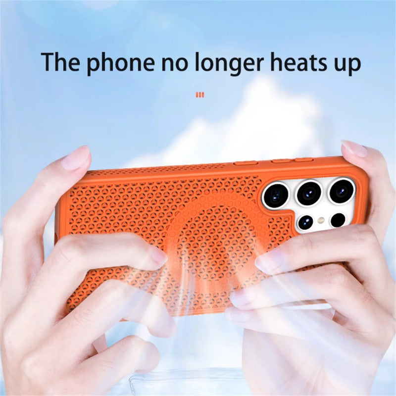 Magnetic Magsafe Heat Dissipation Shockproof Case For Samsung