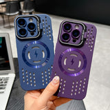 New Full-Coverage Heat Dissipation Magnetic Stand Phone Case for IPhone