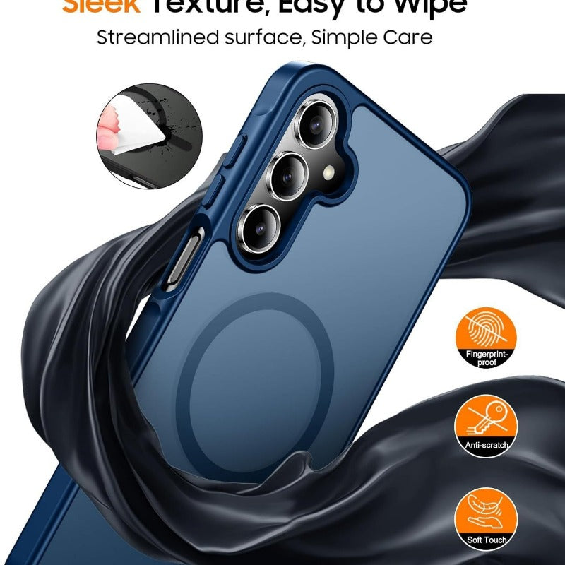 Premium Matte Finish Magnetic Phone Case for Samsung