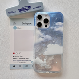 Sunset Blue Sky And White Clouds Case for iPhone