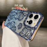 Retro Hollow Oil Painting  Case For iPhone