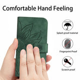 Wallet Flip Sunflower Leather Back Case for iPhone