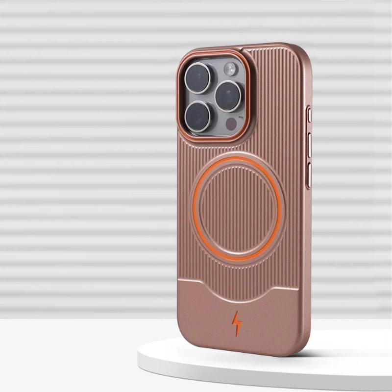 Magnetic For Magsafe Wireless Charging  Metallic Paint Color Case for iPhone