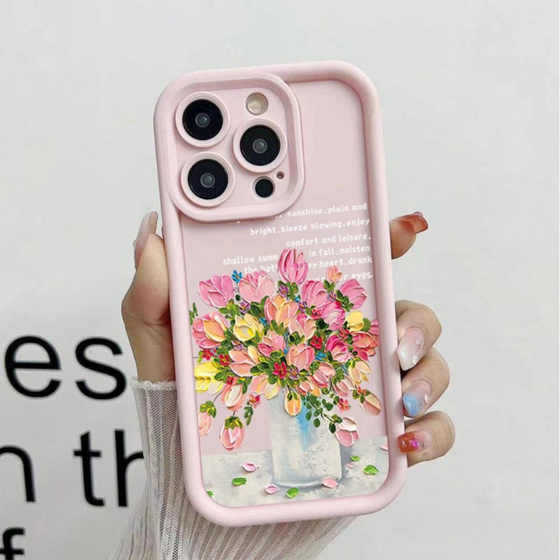 Colorful Flower Simple Creative Mobile Phone Case Suitable for Iphone